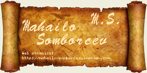 Mahailo Somborčev vizit kartica